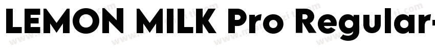 LEMON MILK Pro Regular字体转换